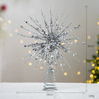 Estrella de Navidad para árbol, decoración colgante luminosa, 6 diseños, adorno navideño para bodas y fiestas