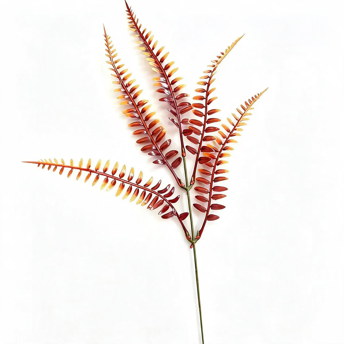 Rama de Eucalipto Artificial, Decoración Otoñal, 32 cm, 10 Unidades, Plástico PE/PVC, Hogar, Interior
