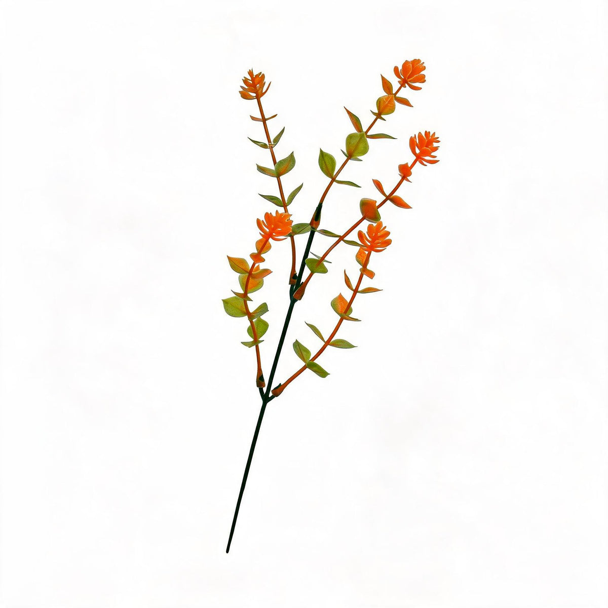 Rama de Eucalipto Artificial, Decoración Otoñal, 32 cm, 10 Unidades, Plástico PE/PVC, Hogar, Interior