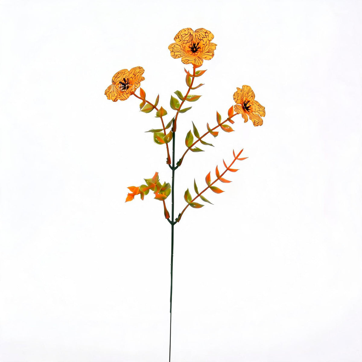 Rama de Eucalipto Artificial, Decoración Otoñal, 32 cm, 10 Unidades, Plástico PE/PVC, Hogar, Interior
