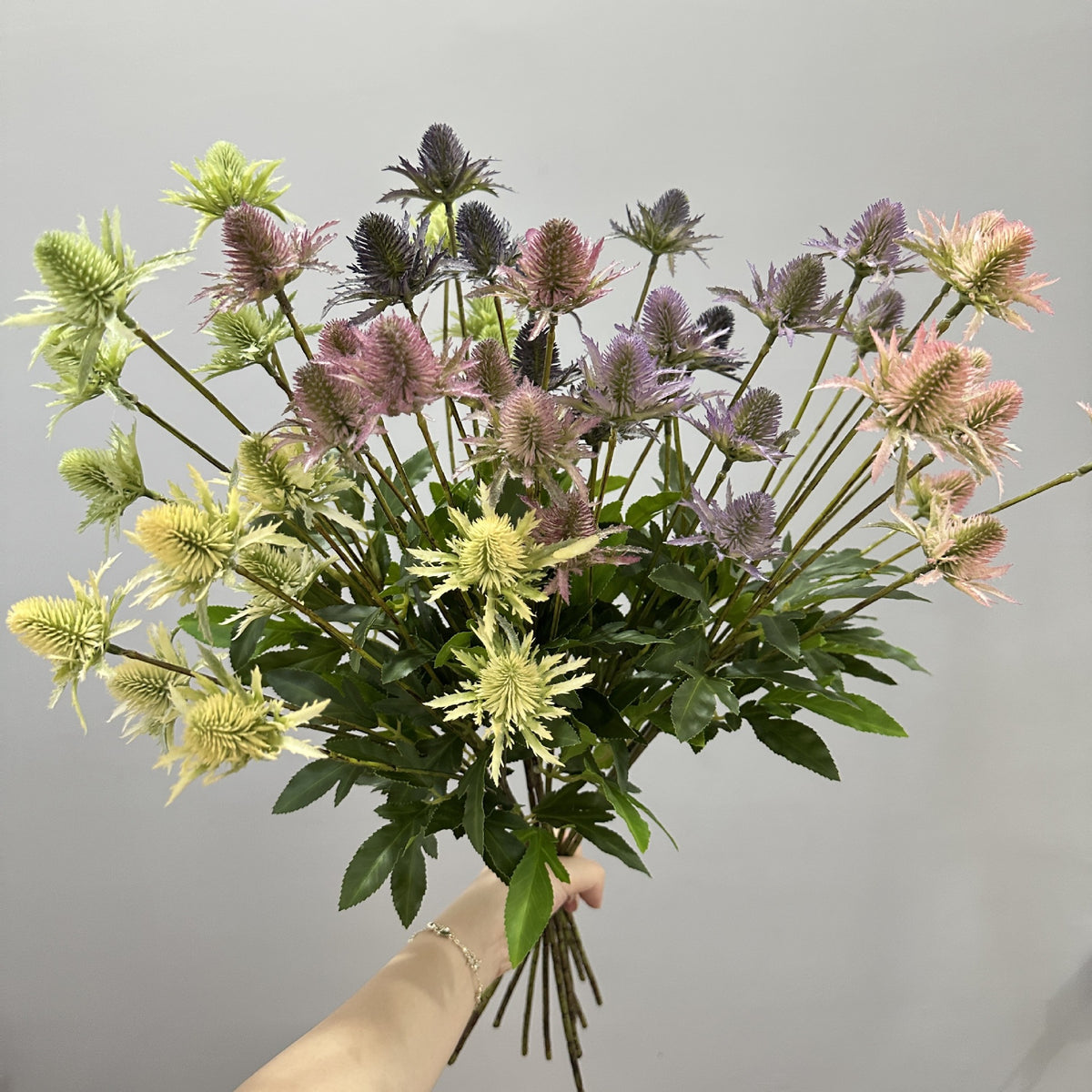 Planta artificial de hinojo silvestre moderno, 4 cabezas, 60 cm, decoración para bodas y hogar, material plástico, realista