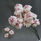 Ramo artificial de 'Beso de Hada' 60 cm, 3 flores de seda 8 cm, decoración boda pasillo altar comercial