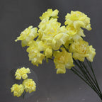 Ramo artificial de 'Beso de Hada' 60 cm, 3 flores de seda 8 cm, decoración boda pasillo altar comercial