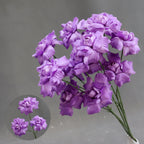 Ramo artificial de 'Beso de Hada' 60 cm, 3 flores de seda 8 cm, decoración boda pasillo altar comercial