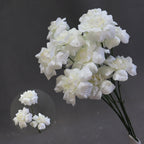 Ramo artificial de 'Beso de Hada' 60 cm, 3 flores de seda 8 cm, decoración boda pasillo altar comercial