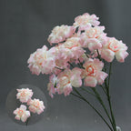 Ramo artificial de 'Beso de Hada' 60 cm, 3 flores de seda 8 cm, decoración boda pasillo altar comercial