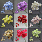 Ramo artificial de 'Beso de Hada' 60 cm, 3 flores de seda 8 cm, decoración boda pasillo altar comercial