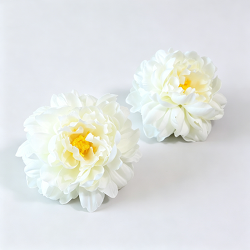 Flores artificiales de peonía, cabezas sueltas de seda, 14 cm diámetro, pack de 3, decoración bodas DIY ramos y centros de mesa