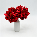Flores artificiales de peonía, cabezas sueltas de seda, 14 cm diámetro, pack de 3, decoración bodas DIY ramos y centros de mesa