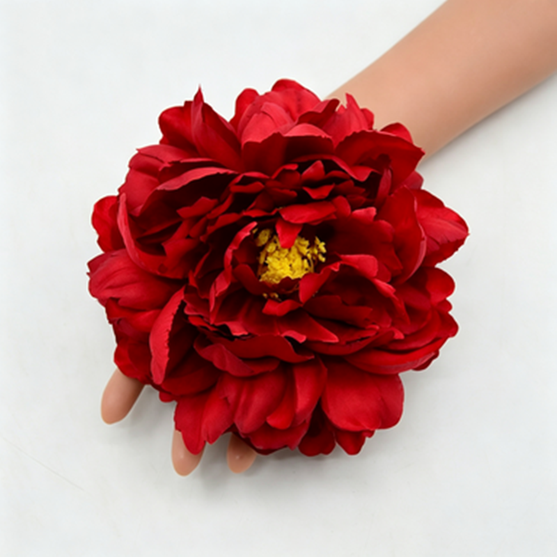 Flores artificiales de peonía, cabezas sueltas de seda, 14 cm diámetro, pack de 3, decoración bodas DIY ramos y centros de mesa