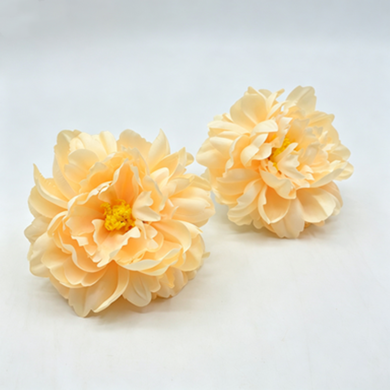 Flores artificiales de peonía, cabezas sueltas de seda, 14 cm diámetro, pack de 3, decoración bodas DIY ramos y centros de mesa