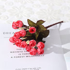 Ramo artificial de Alstroemeria moderna, 15 flores, 24 cm, plástico, decoración oficina y eventos, regalo creativo