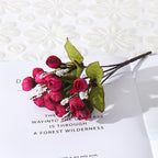 Ramo artificial de Alstroemeria moderna, 15 flores, 24 cm, plástico, decoración oficina y eventos, regalo creativo