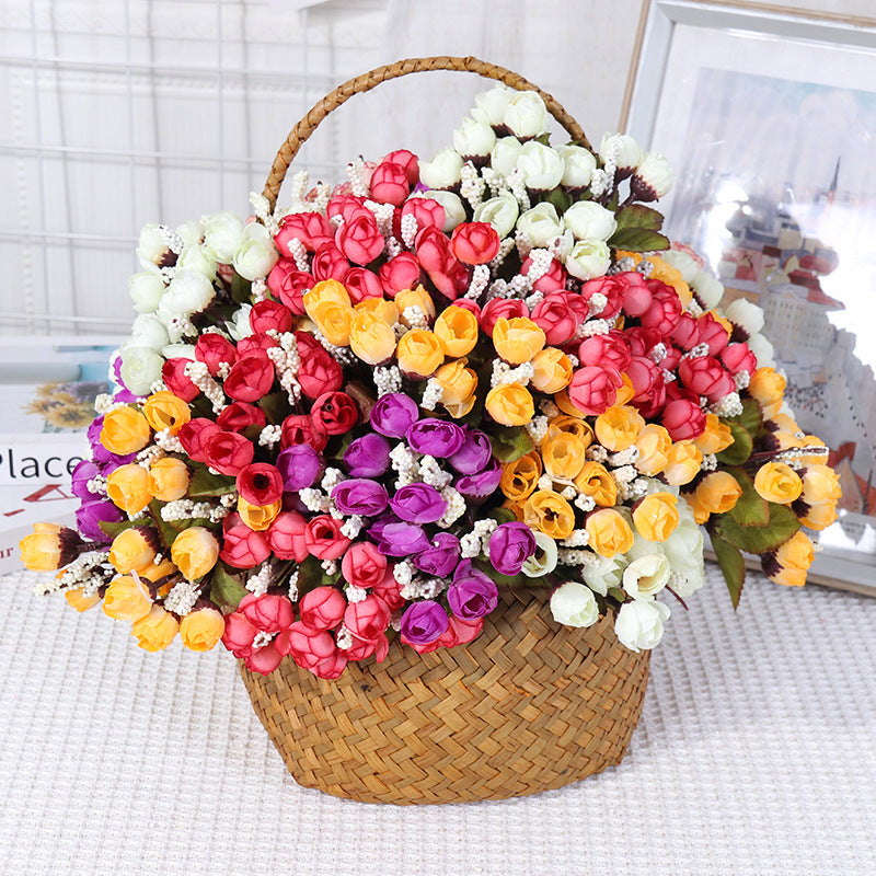 Ramo artificial de Alstroemeria moderna, 15 flores, 24 cm, plástico, decoración oficina y eventos, regalo creativo