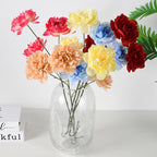 Ramo de Peonías Artificiales, 3 Flores, 66 cm de Altura, Decoración para Bodas, Hogar y Hoteles