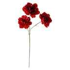 Ramo de Peonías Artificiales, 3 Flores, 66 cm de Altura, Decoración para Bodas, Hogar y Hoteles