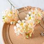 Hortensia artificial de seda para boda, 3 cabezas, 70 cm de altura, decoración de evento y mesa, sin maceta