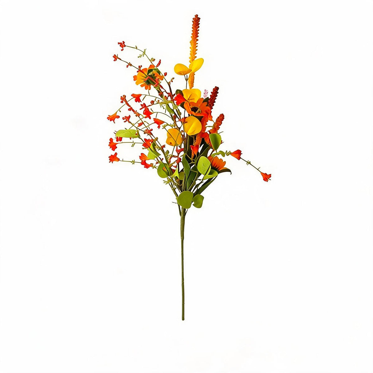 Ramo de margaritas artificiales de tonos otoñales, decoración para hogar, 75 cm