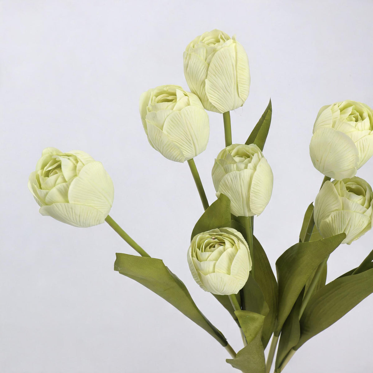 Tulipán artificial de látex realista, 46 cm, tallo flexible, diseño único para decoración del hogar, 6 colores disponibles