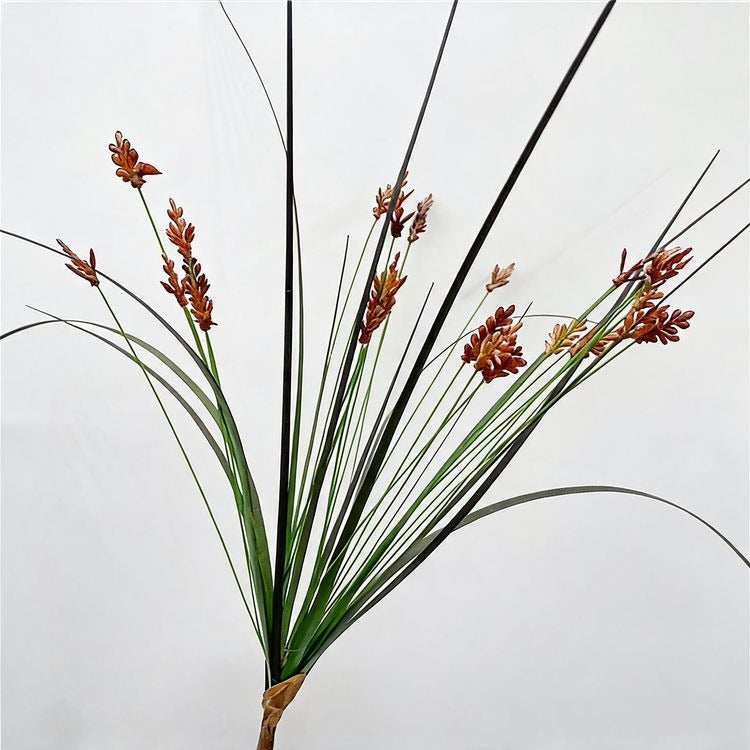 Planta artificial de hierba fuente, 135 cm, 2 unidades, estilo moderno, plástico PE/PVC, para oficina, hotel o decoración de interiores