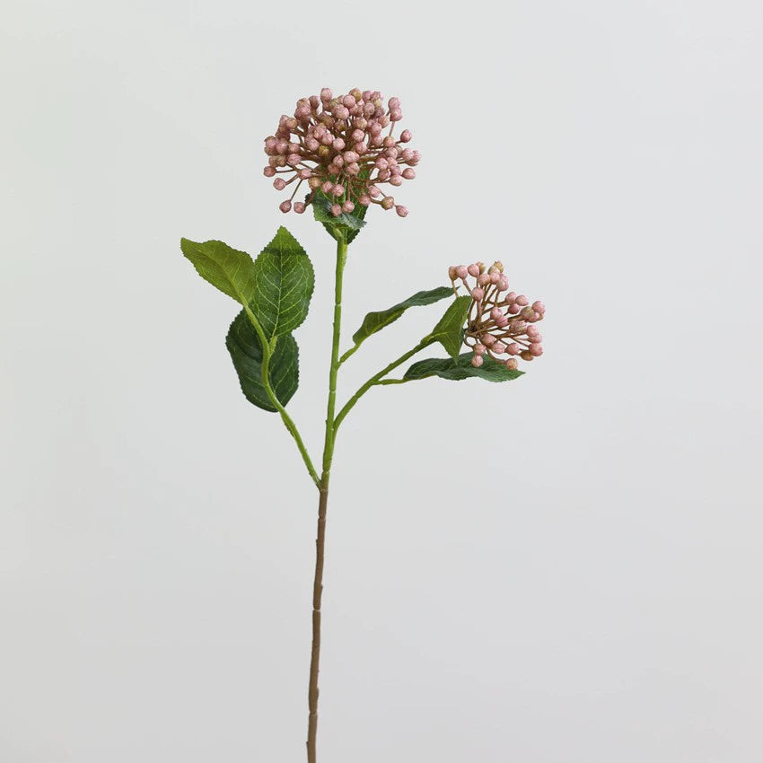 Hortensia artificial de seda, ramo de 2 flores, 54 cm, decoración moderna para hogar, hotel o escaparate