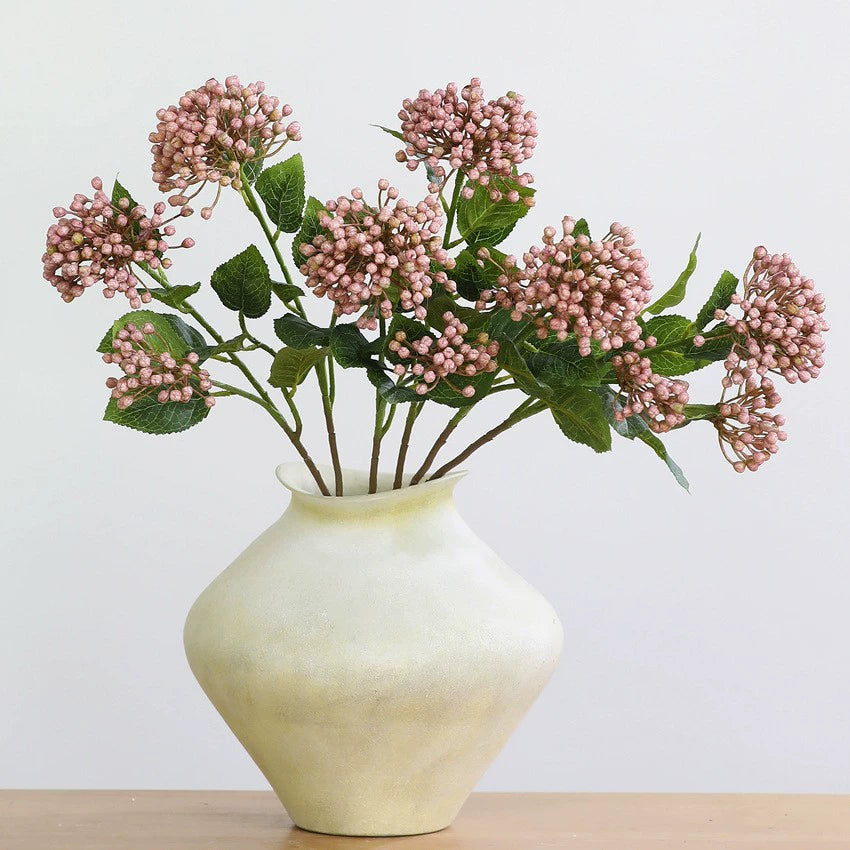 Hortensia artificial de seda, ramo de 2 flores, 54 cm, decoración moderna para hogar, hotel o escaparate