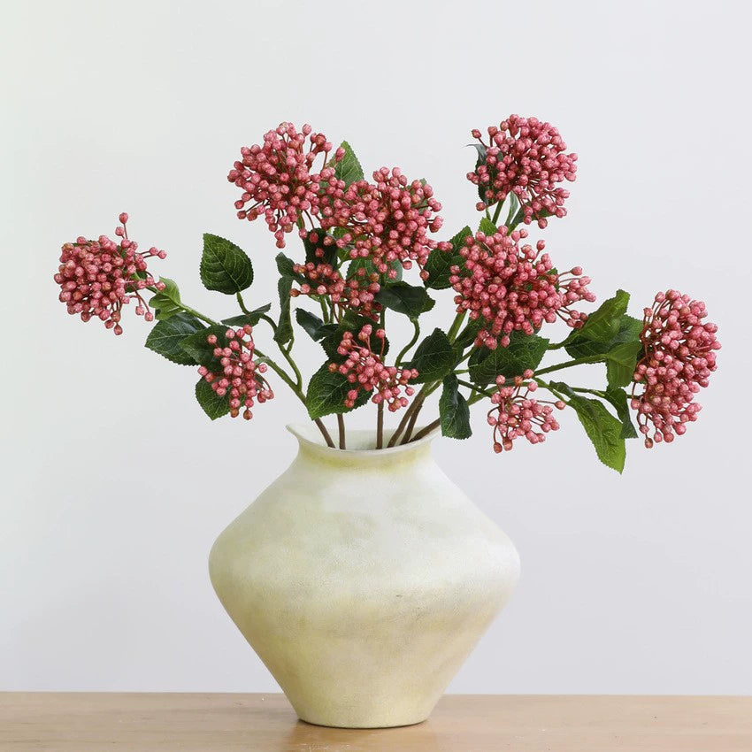 Hortensia artificial de seda, ramo de 2 flores, 54 cm, decoración moderna para hogar, hotel o escaparate