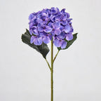 Hortensia artificial de 40 cm, tallo único, flor de 15 cm, decoración para bodas y hoteles, sin maceta