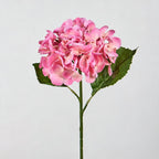 Hortensia artificial de 40 cm, tallo único, flor de 15 cm, decoración para bodas y hoteles, sin maceta
