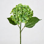 Hortensia artificial de 40 cm, tallo único, flor de 15 cm, decoración para bodas y hoteles, sin maceta
