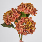 Hortensia artificial de 40 cm, tallo único, flor de 15 cm, decoración para bodas y hoteles, sin maceta