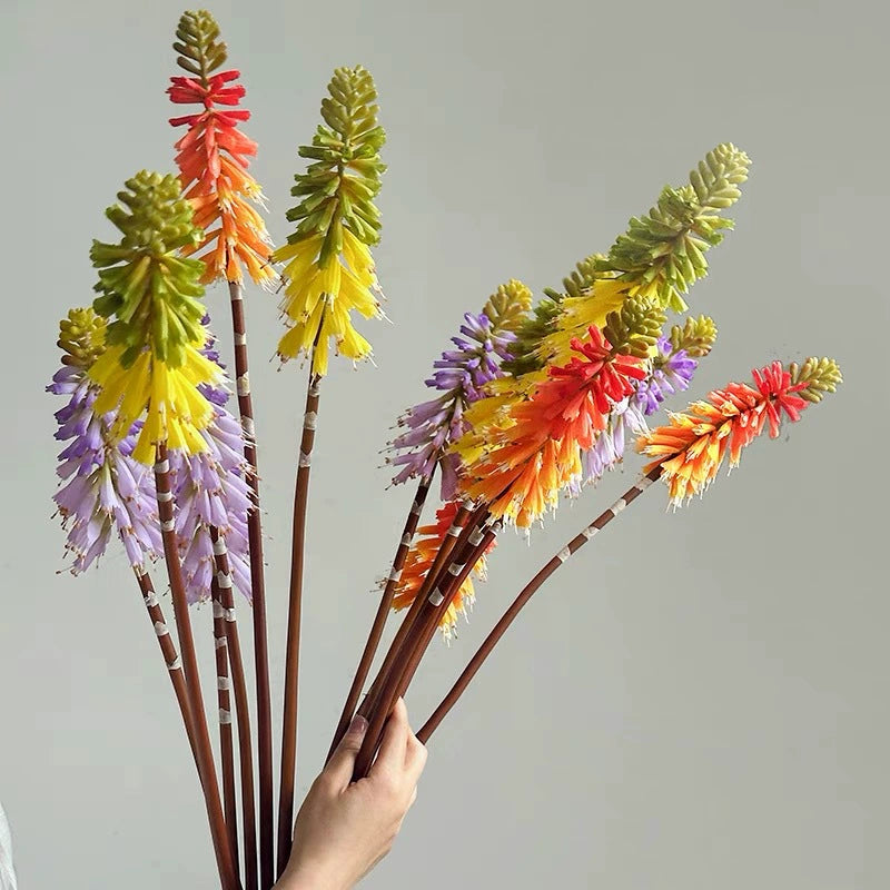 Flor Artificial de Lirio de Antorcha, 70 cm, Decoración Elegante para Hogar, Hoteles y Escaparates