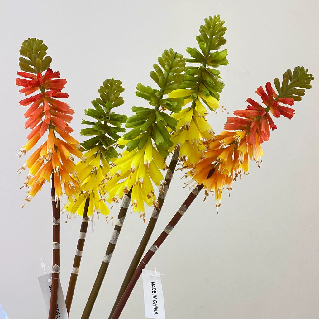 Flor Artificial de Lirio de Antorcha, 70 cm, Decoración Elegante para Hogar, Hoteles y Escaparates