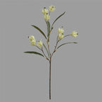 Ramo artificial de Magnolia 61cm, 9 flores de seda, decoración de mesa para salón, hotel o negocio, sin maceta