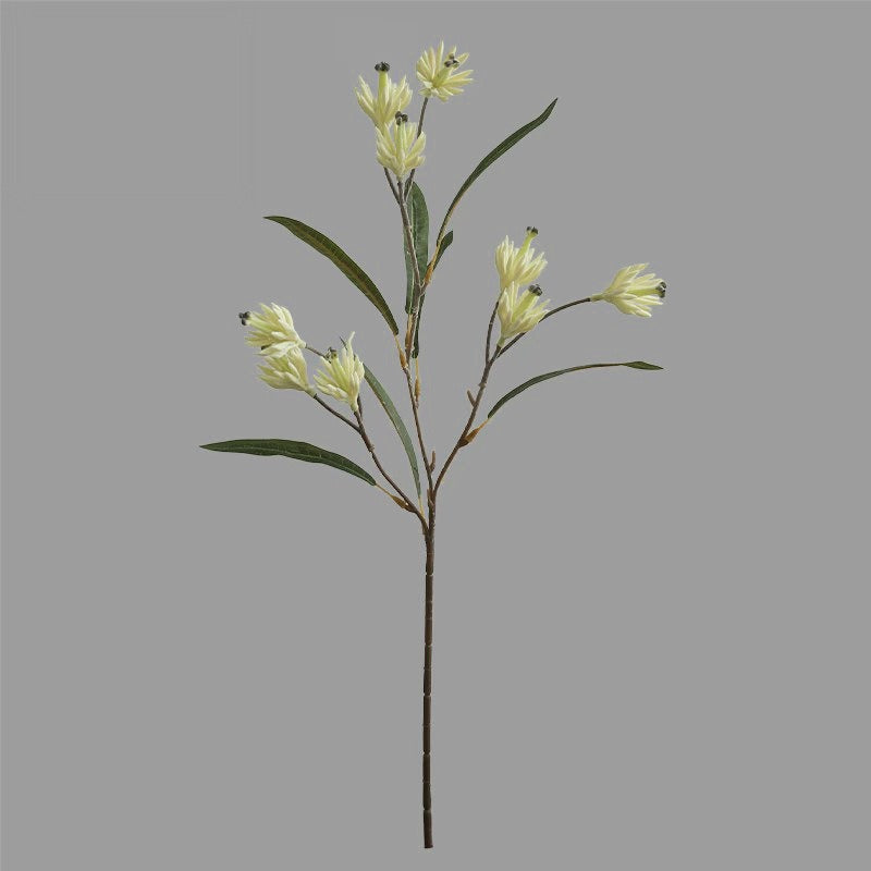 Ramo artificial de Magnolia 61cm, 9 flores de seda, decoración de mesa para salón, hotel o negocio, sin maceta