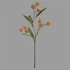 Ramo artificial de Magnolia 61cm, 9 flores de seda, decoración de mesa para salón, hotel o negocio, sin maceta