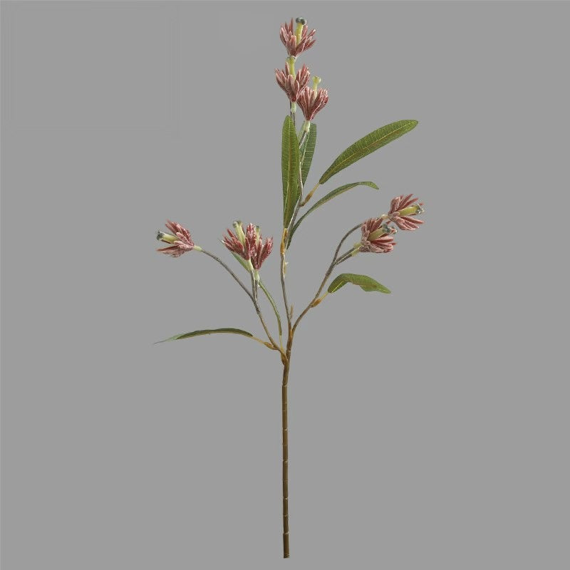 Ramo artificial de Magnolia 61cm, 9 flores de seda, decoración de mesa para salón, hotel o negocio, sin maceta