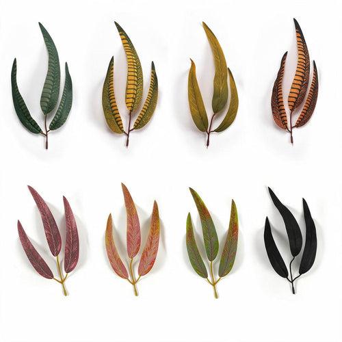 10 hojas artificiales de pluma, 22 cm, para decoración DIY, bodas, hogar y exteriores