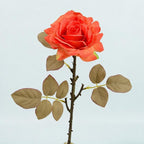 Ramo de rosas artificiales de seda, 3 tallos de 49 cm, flor de 12 cm, decoración de boda y hogar