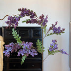 Rama Artificial de Flor de Acacia, 130 cm, Estilo Natural para Decoración de Interiores