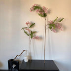 Rama Artificial de Flor de Acacia, 130 cm, Estilo Natural para Decoración de Interiores