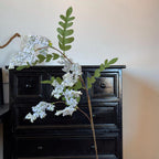 Rama Artificial de Flor de Acacia, 130 cm, Estilo Natural para Decoración de Interiores