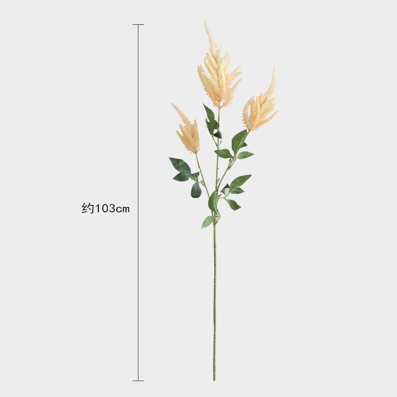 Planta artificial de loto azucena, tallo único con 3 flores, 103 cm, decoración de interior rustica y elegante