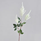 Planta artificial de loto azucena, tallo único con 3 flores, 103 cm, decoración de interior rustica y elegante