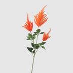 Planta artificial de loto azucena, tallo único con 3 flores, 103 cm, decoración de interior rustica y elegante