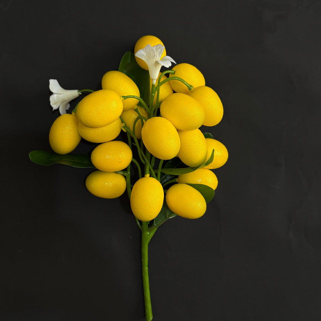 Ramo de fresas artificiales, 19 frutos, 28 cm, decoración de interior para regalo o fiesta