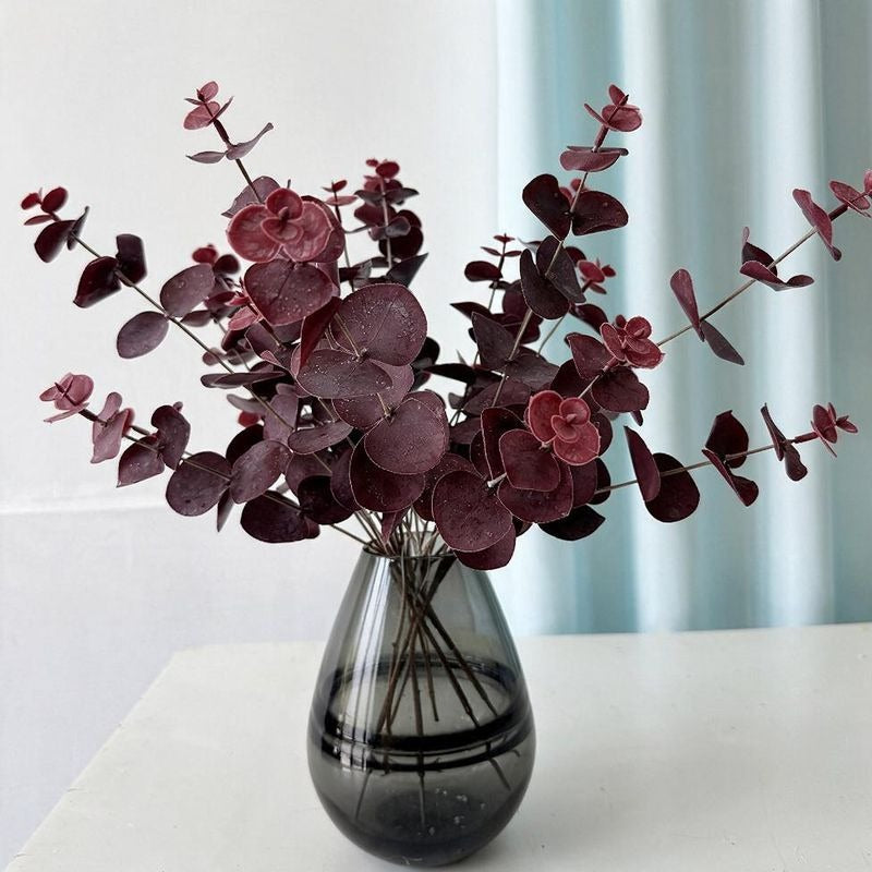 3 Ramas de Eucalipto Artificial, 45 cm, Decoración Hogar, Bodas y Eventos