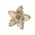 Flor artificial de pascua, cabeza suelta de 24 cm, decoración navideña y hogar, material de poliéster