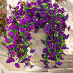 Enredadera artificial de campánulas, 45 cm, 4 unidades, decoración interior y exterior, estilo rústico