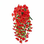 Enredadera artificial de campánulas, 45 cm, 4 unidades, decoración interior y exterior, estilo rústico